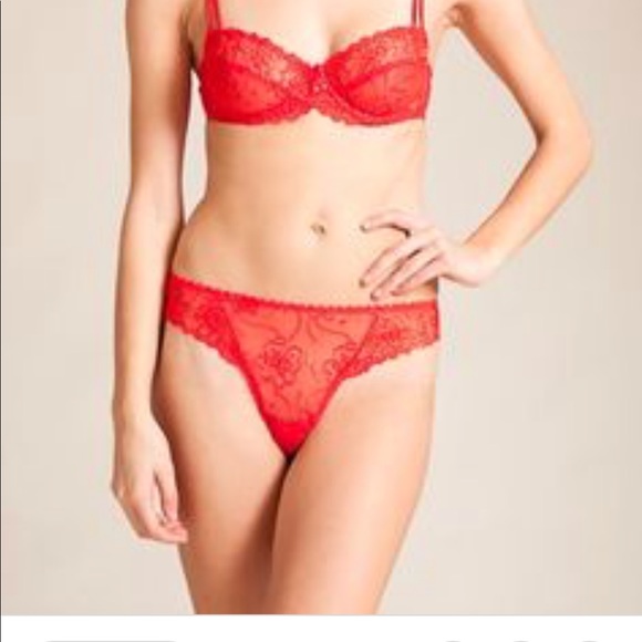 MarieJo - Jane Sheer Floral Embroidered Thong - Picture 2 of 2